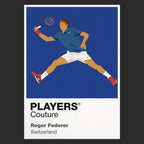 Roger Federer Tennis Icon Frame Men's Hoodie