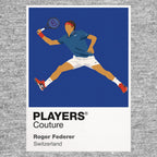 Roger Federer Tennis Icon Frame Men's Hoodie