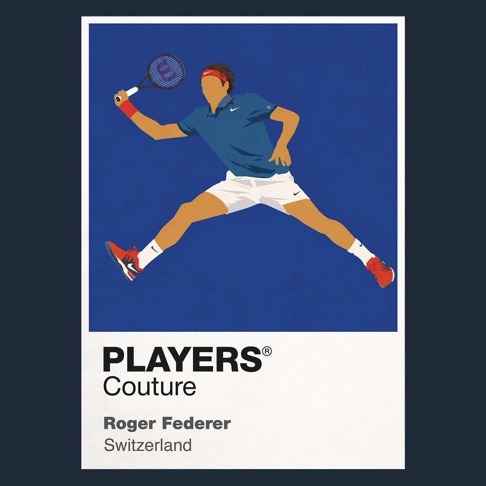 Roger Federer Tennis Icon Frame Men's Hoodie