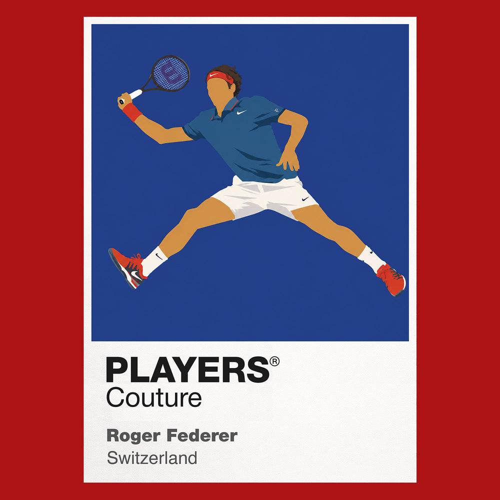 Roger Federer Tennis Icon Frame Men's Hoodie