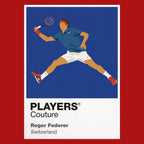 Roger Federer Tennis Icon Frame Men's Hoodie