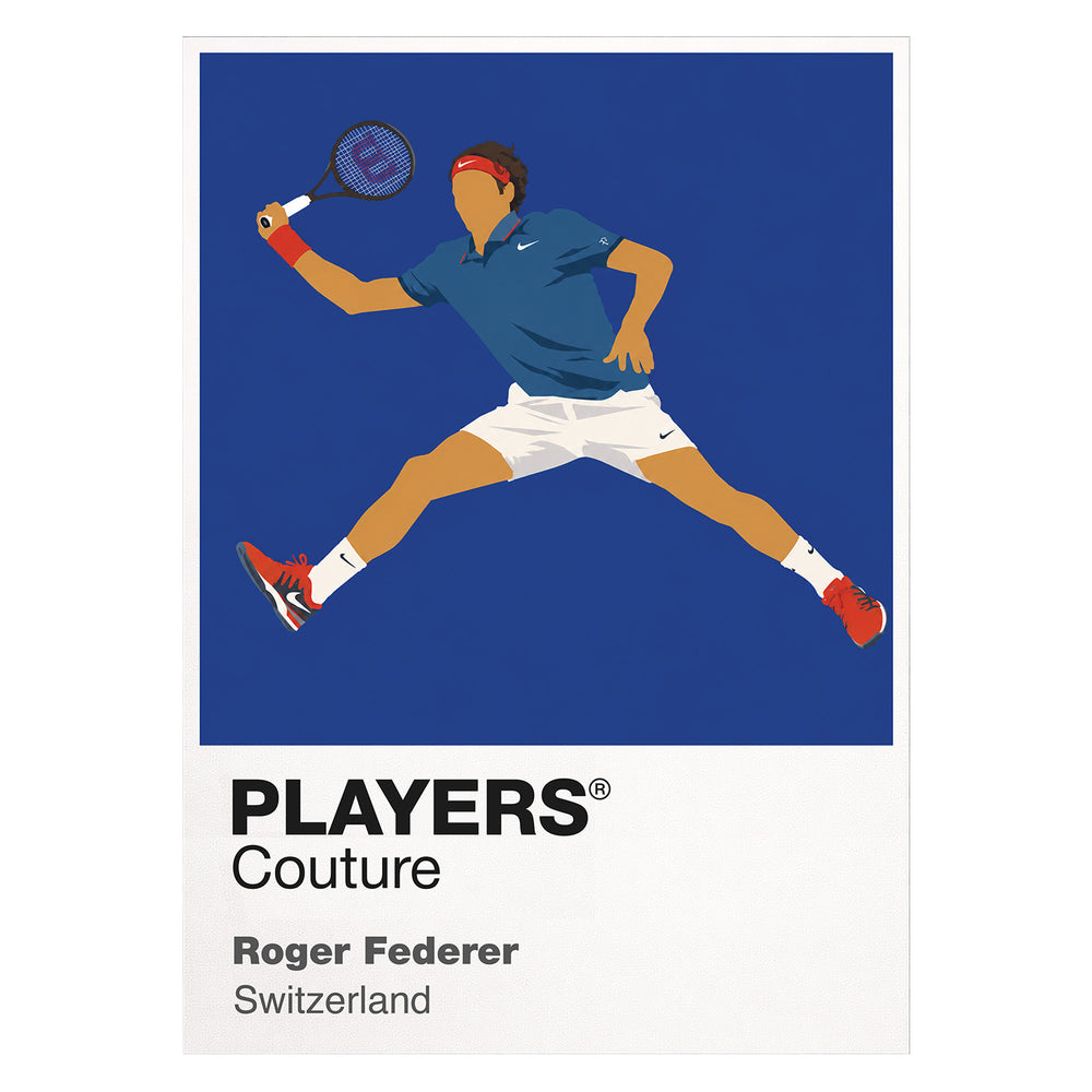 Roger Federer Tennis Icon Frame Men's Hoodie