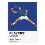 Roger Federer Tennis Icon Frame Men's Hoodie
