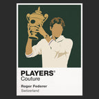 Roger Federer Wimbledon Tennis Icon Frame Men's Hoodie
