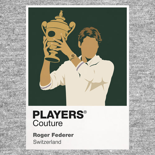 Roger Federer Wimbledon Tennis Icon Frame - Icon Design