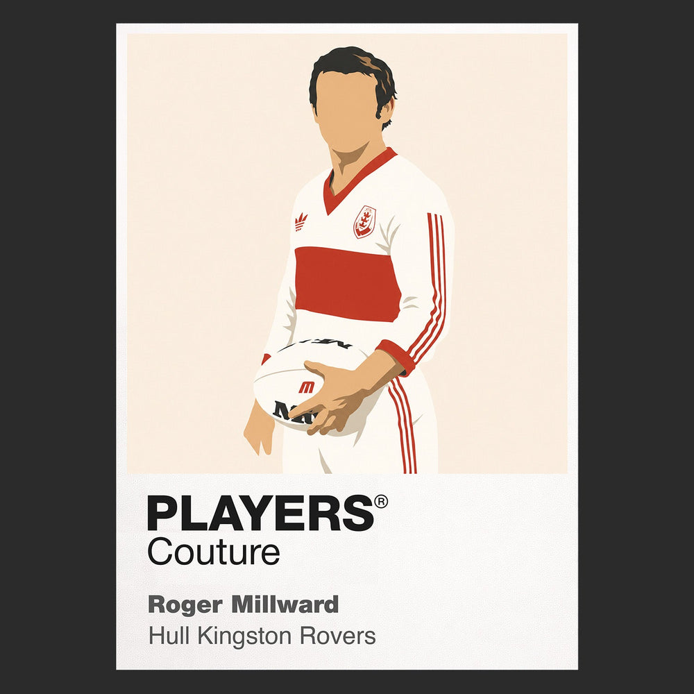 Roger Millward Hull Kingston Rovers rugby league T-shirt black
