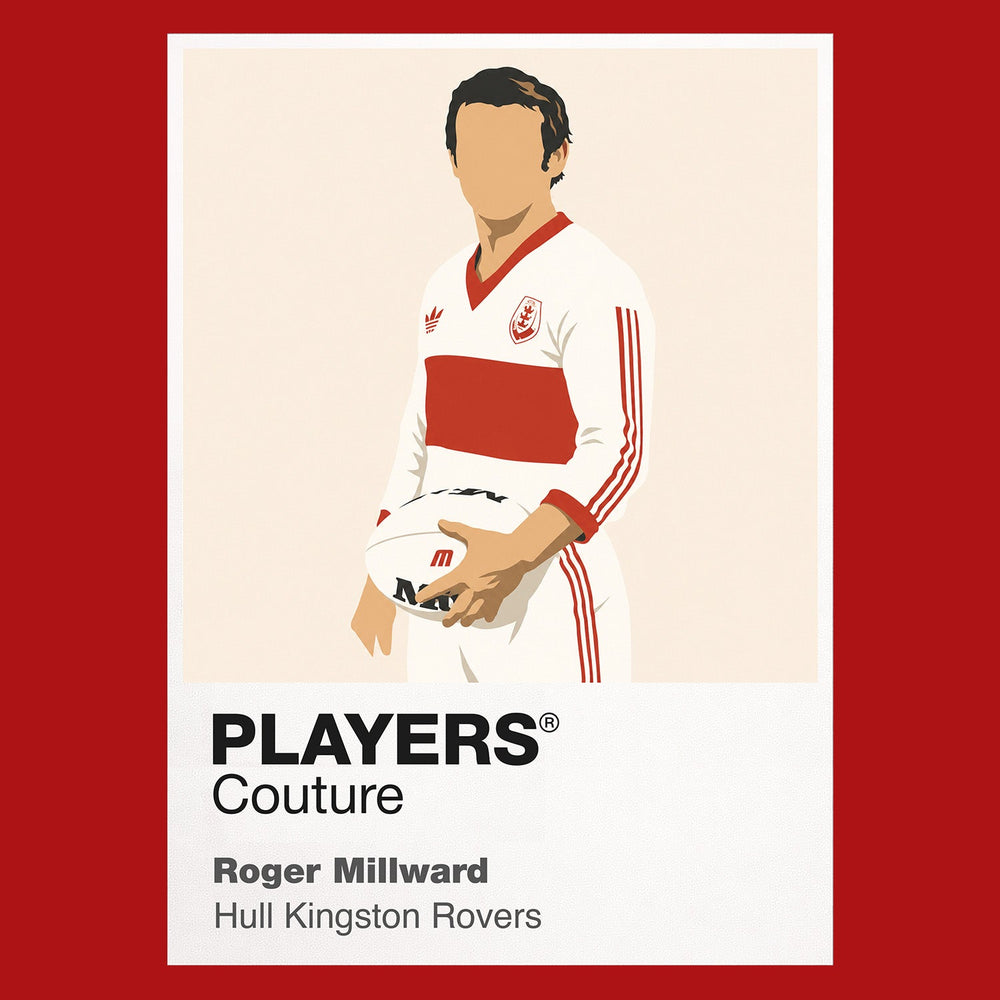 Roger Millward Hull Kingston Rovers rugby league T-shirt red