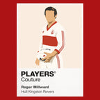 Roger Millward Hull Kingston Rovers rugby league T-shirt red