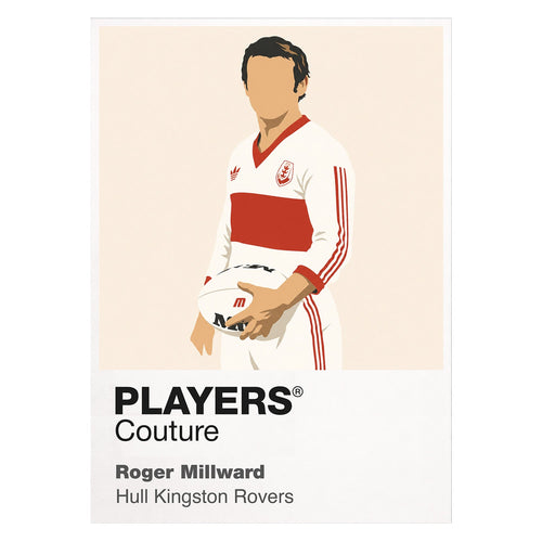Roger Millward Hull Kingston Rovers rugby league T-shirt white