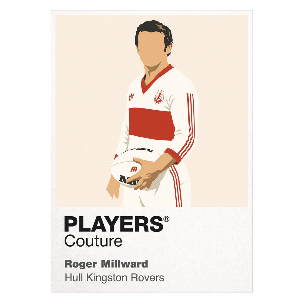 Roger Millward Hull Kingston Rovers rugby league hoodie white