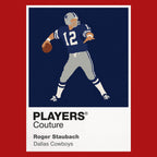 Roger Staubach Cowboys American Football Icon Frame Men's T-Shirt
