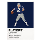 Roger Staubach Cowboys American Football Icon Frame Men's T-Shirt