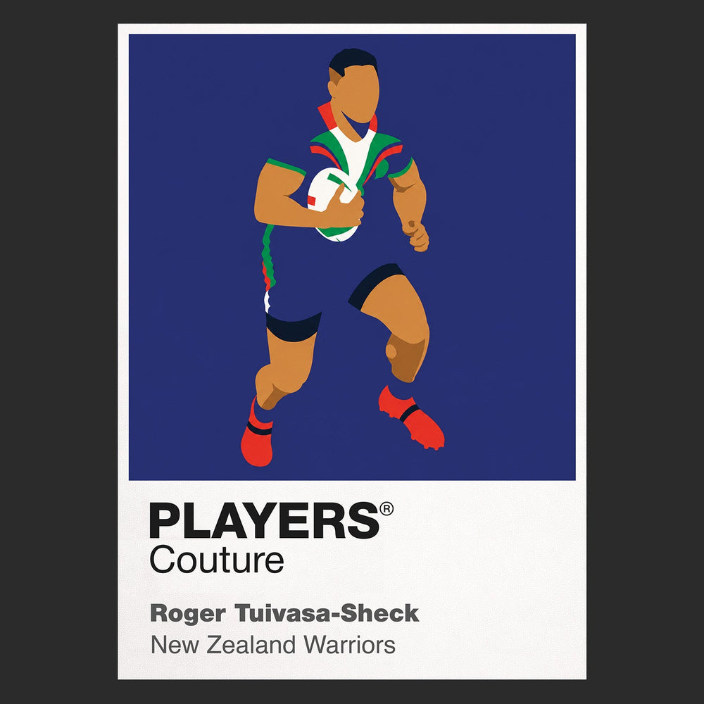 Roger Tuivasa-Sheck New Zealand Warriors rugby league T-shirt black