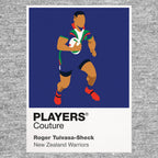 Roger Tuivasa-Sheck New Zealand Warriors rugby league T-shirt grey