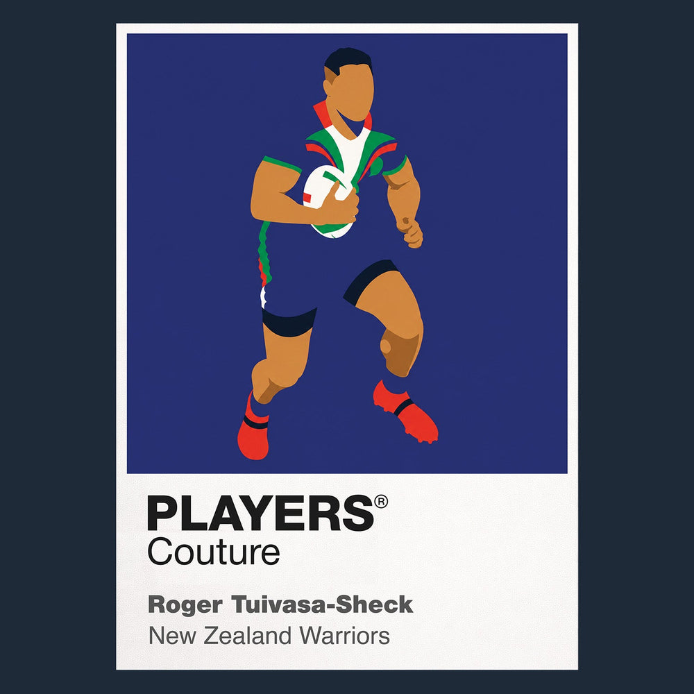 Roger Tuivasa-Sheck New Zealand Warriors rugby league hoodie navy
