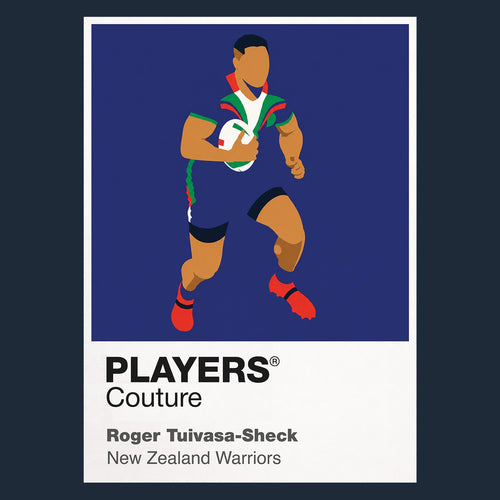 Roger Tuivasa-Sheck New Zealand Warriors rugby league hoodie navy