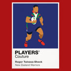 Roger Tuivasa-Sheck New Zealand Warriors rugby league T-shirt red
