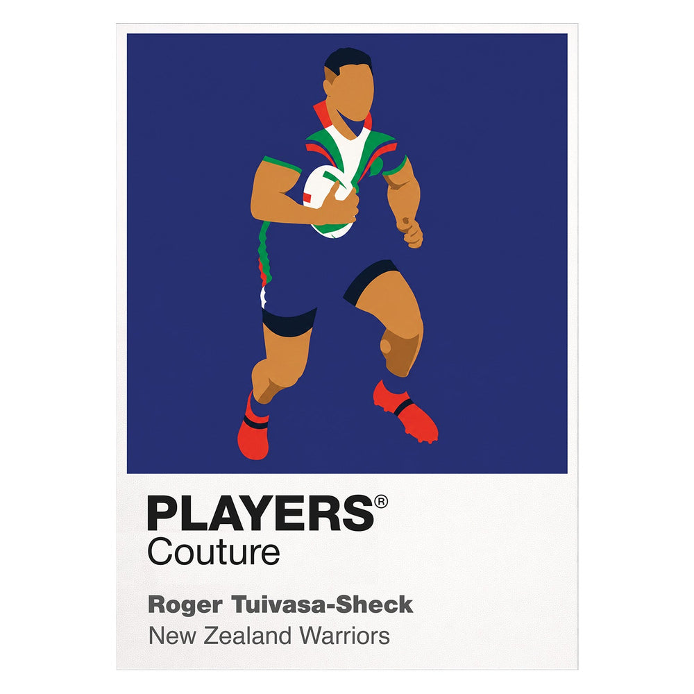 Roger Tuivasa-Sheck New Zealand Warriors rugby league T-shirt white