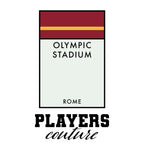 Roma Monopoly Card hoodie – white men's hoodie with black Roma Monopoly Card letters and Players Couture logo on the chest