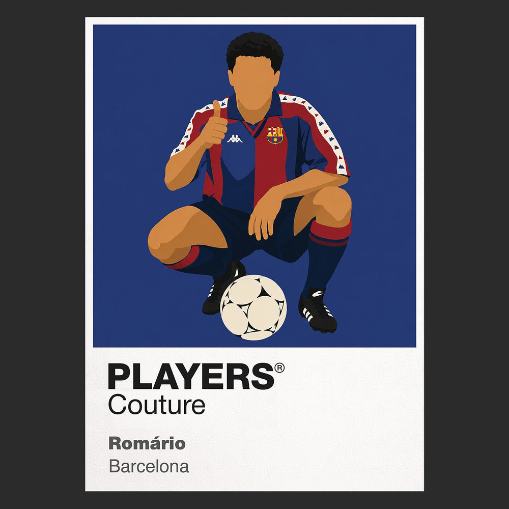 Romário Barcelona black Icon Frame artwork detail
