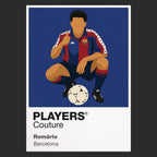 Romário Barcelona black Icon Frame artwork detail
