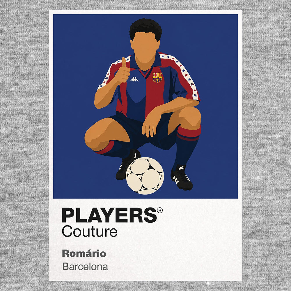 Romário Barcelona grey Icon Frame artwork detail