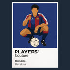 Romário Barcelona navy Icon Frame artwork detail