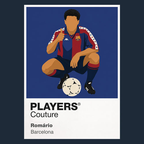Romário Barcelona navy Icon Frame artwork detail
