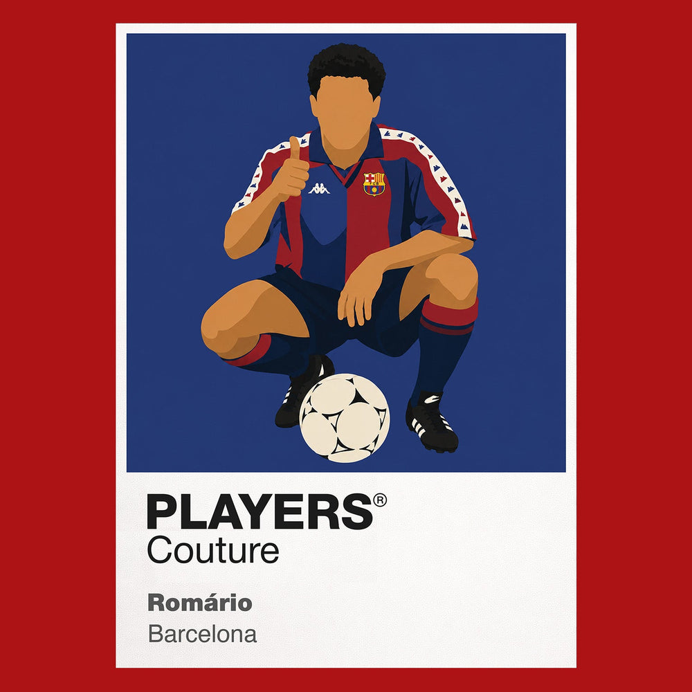 Romário Barcelona red Icon Frame artwork detail