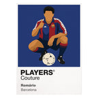 Romário Barcelona white Icon Frame artwork detail