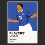 Romário Brazil away Icon Frame artwork in black