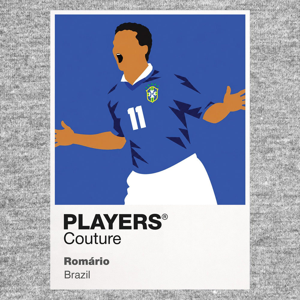 Romário Brazil away Icon Frame artwork in grey