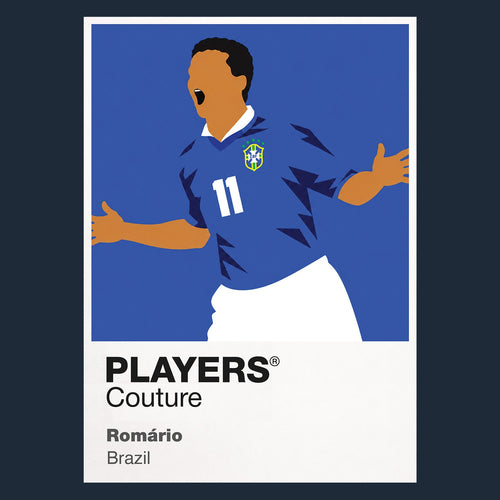 Romário Brazil away Icon Frame artwork in navy