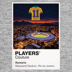 Romario Brazil number 11 Icons in Lights Frame artwork in grey