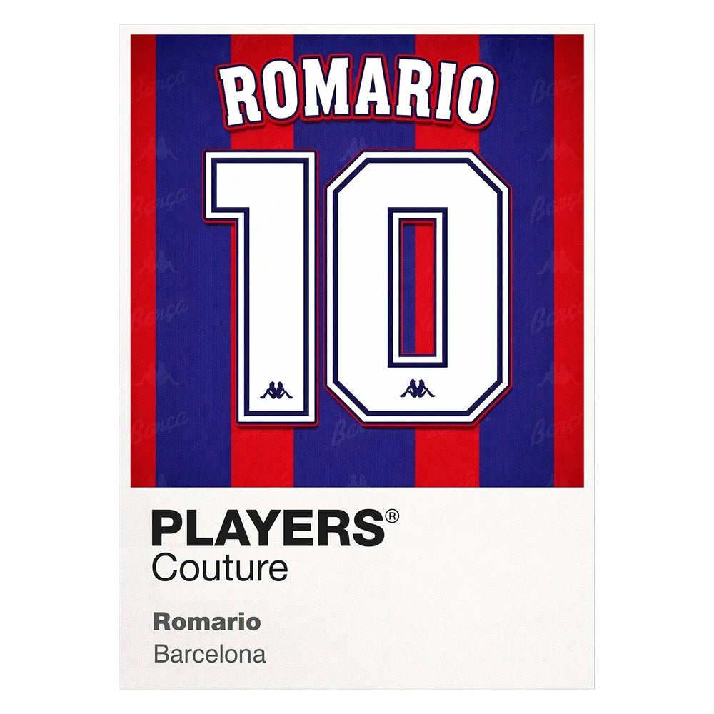Romario 10 Football Shirt Frame Men's Hoodie – white close-up detail shot of the Romario 10 Football Players Couture logo