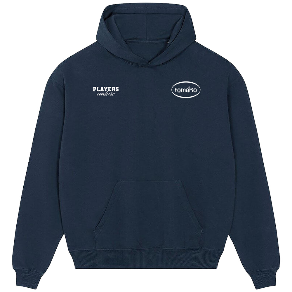 Romario Logo Players Couture Men's Casual Hoodie Navy