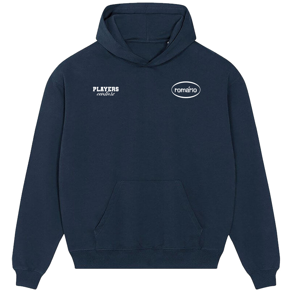 Romario Logo Players Couture Men's Casual Hoodie Navy