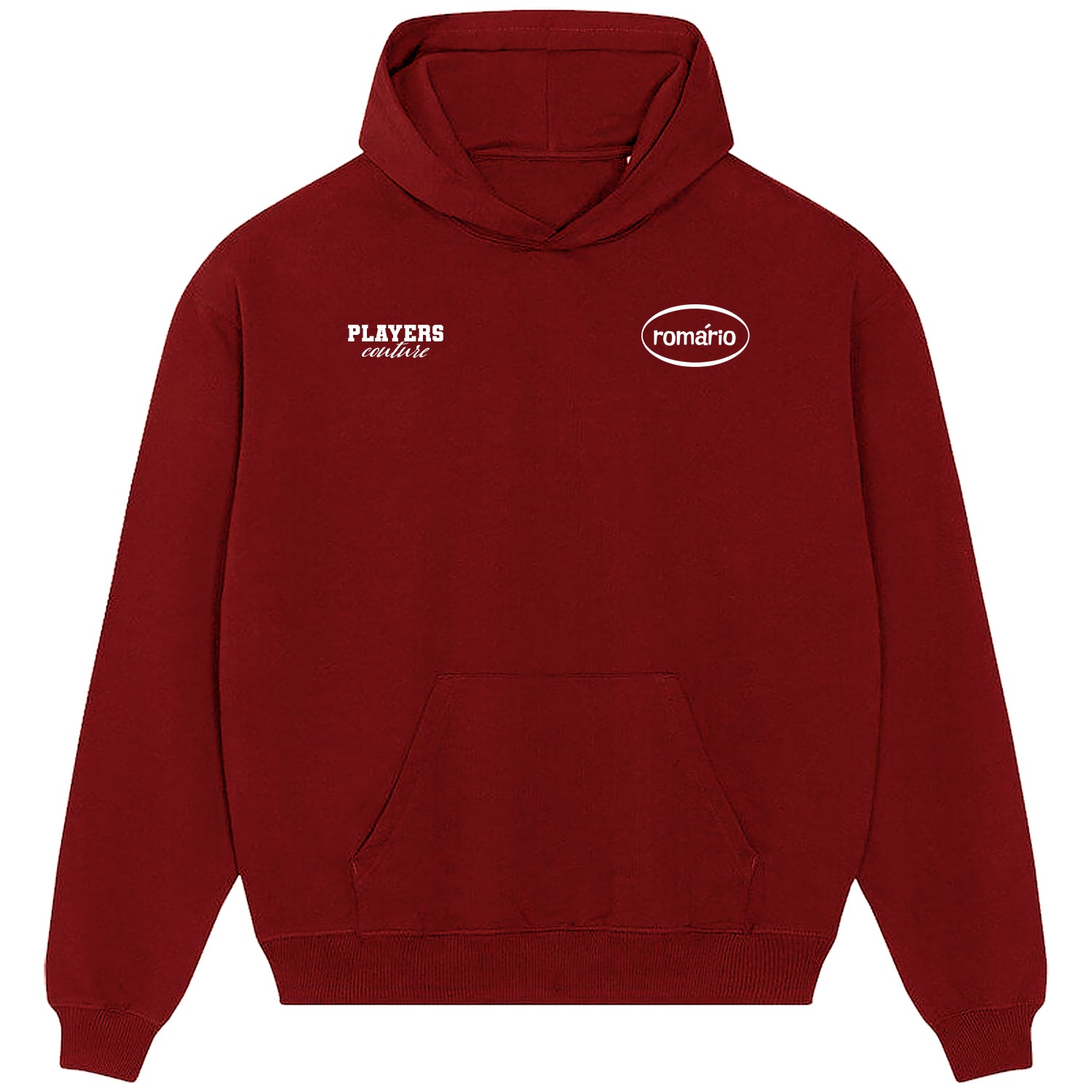 Romario Logo Players Couture Men's Casual Hoodie Red