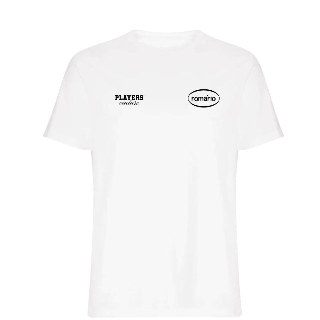 Romario Logo Players Couture Mens T-Shirt White