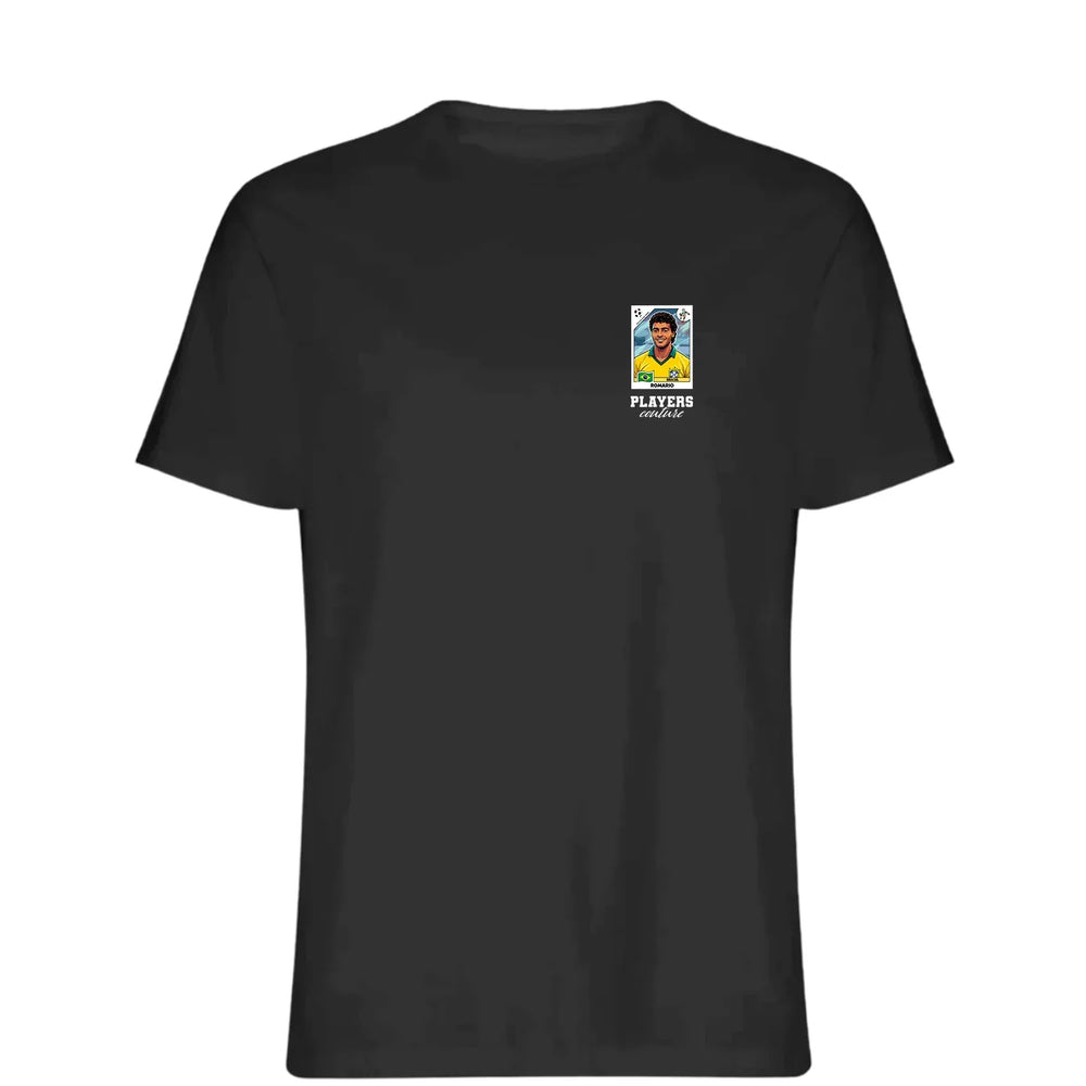 Romario World Cup t-shirt – black men's t-shirt featuring the Romario World Cup Players Couture logo