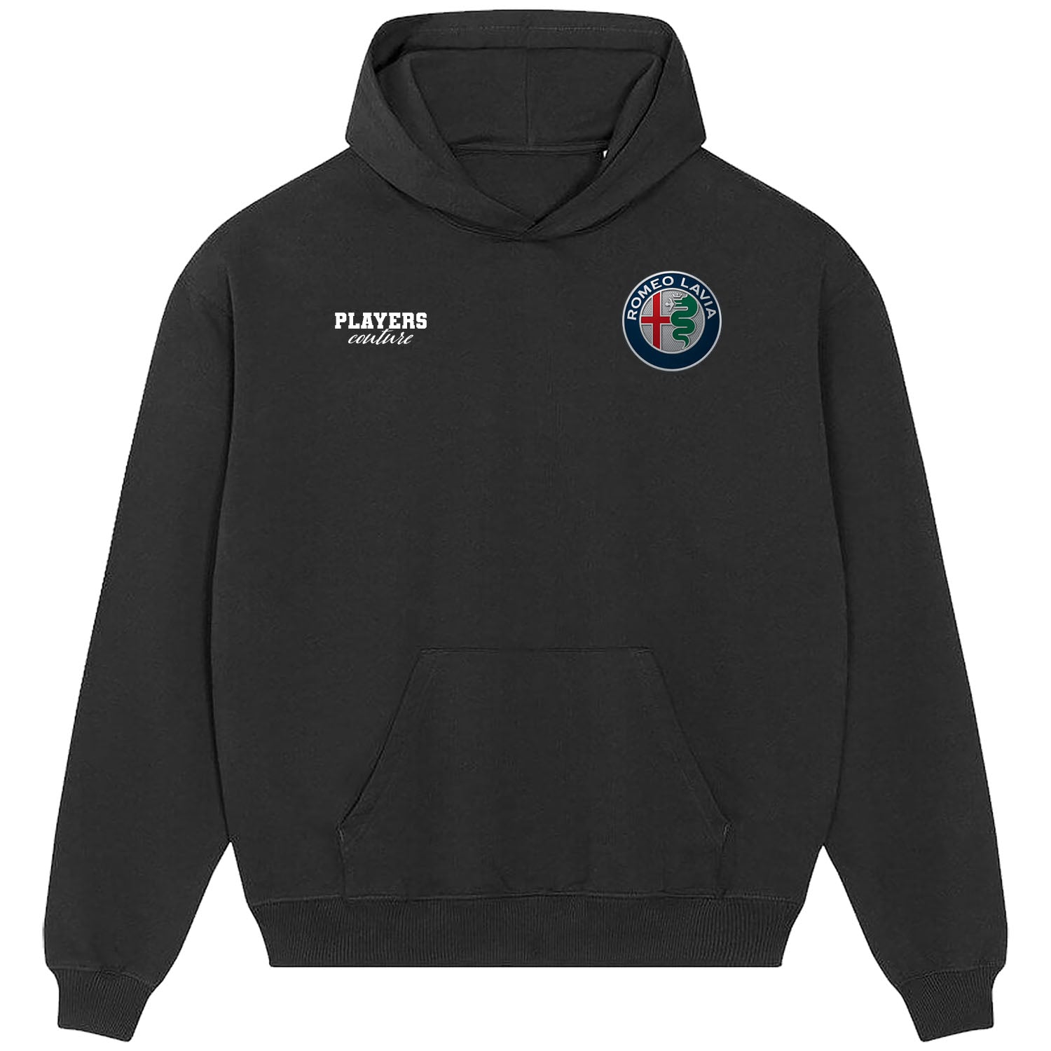 Romeo Lavia Logo Players Couture Men's Casual Hoodie Black