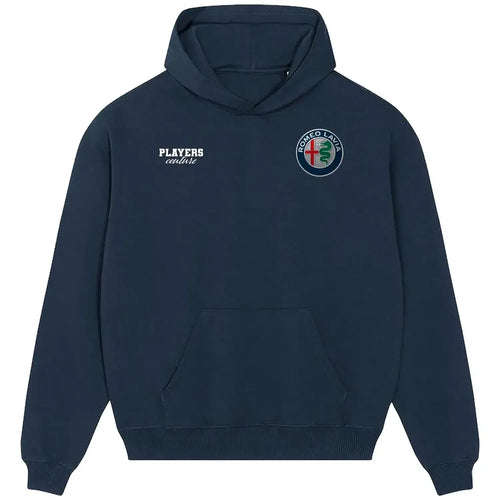 Romeo Lavia hoodie – navy men's hoodie featuring the Romeo Lavia Players Couture logo
