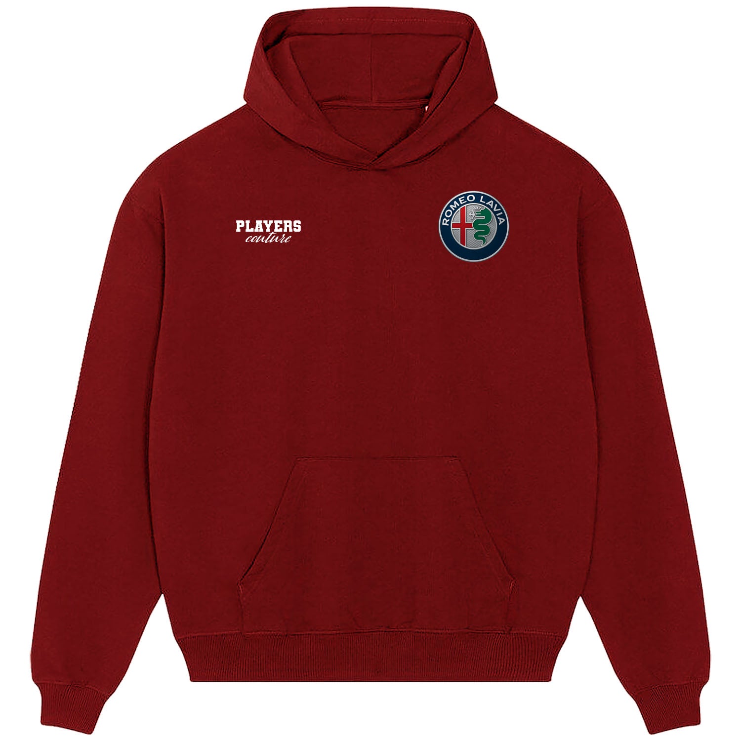 Romeo Lavia Logo Players Couture Men's Casual Hoodie Red