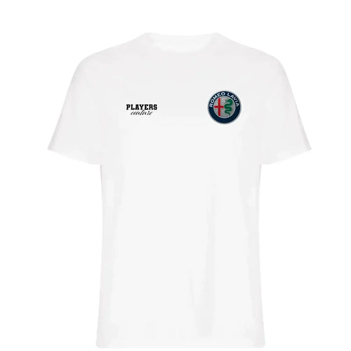 Romeo Lavia t-shirt – white men's t-shirt featuring the Romeo Lavia Players Couture logo