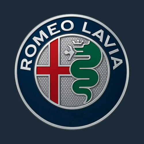 Romeo Lavia Logo Men's Hoodie – navy close-up detail shot of the Romeo Lavia Players Couture logo design