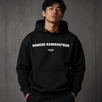 Romesh Ranganathan name-print hoodie - black