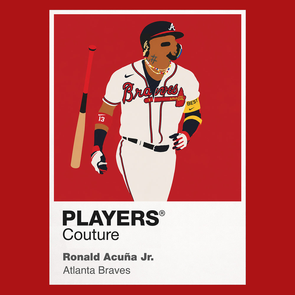 Ronald Acuna Jr. Braves Baseball Icon Frame Men's Hoodie
