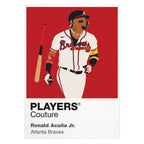 Ronald Acuna Jr. Braves Baseball Icon Frame - Icon Design