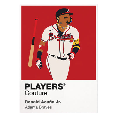 Ronald Acuna Jr. Braves Baseball Icon Frame - Icon Design