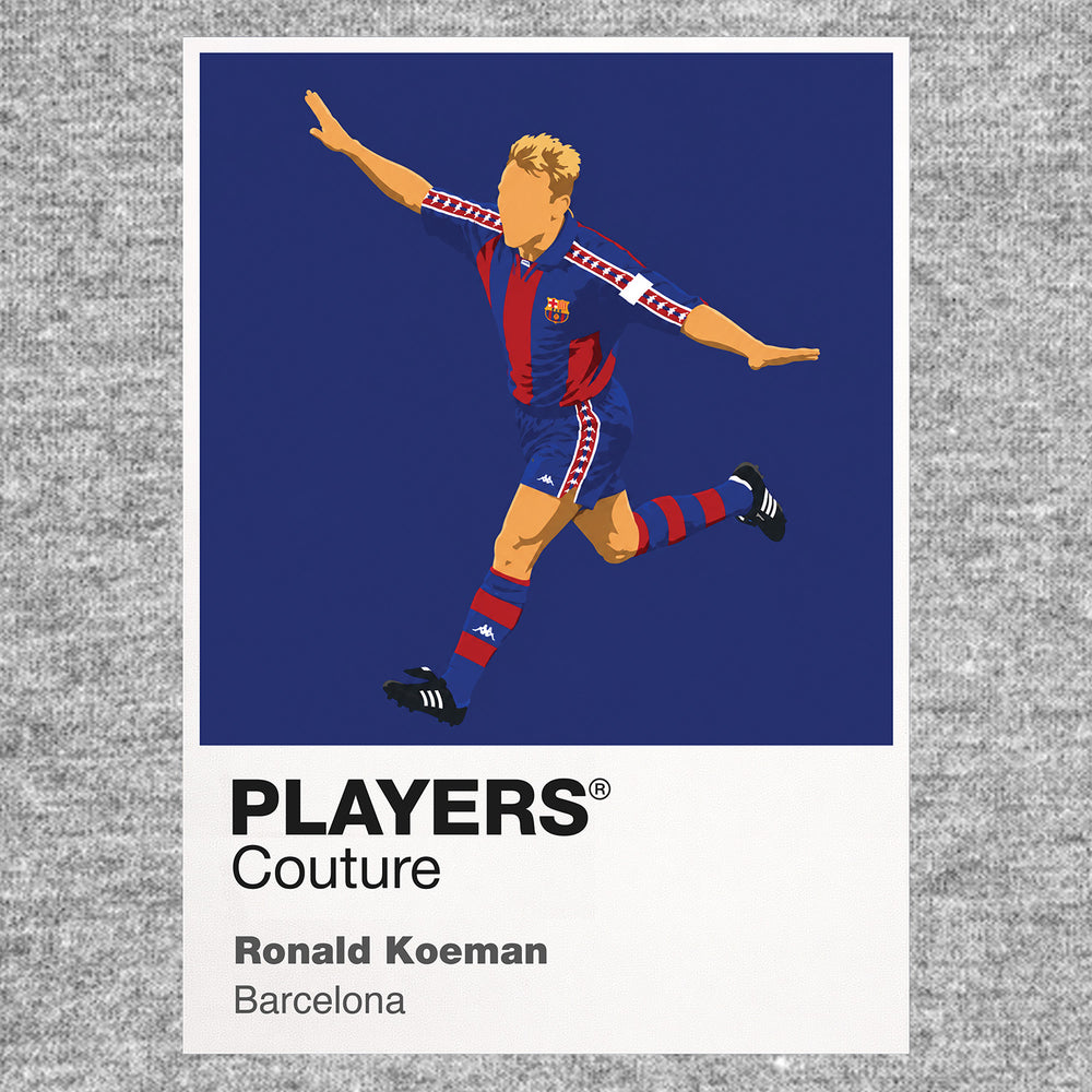 Ronald Koeman Barcelona Icon Frame — Gray
